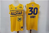 Warriors 30 Stephen Curry Yellow 2021 NBA All-Star Jordan Brand Swingman Jersey